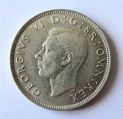 2 shillings 1942|georgivs vi d coin 1942.